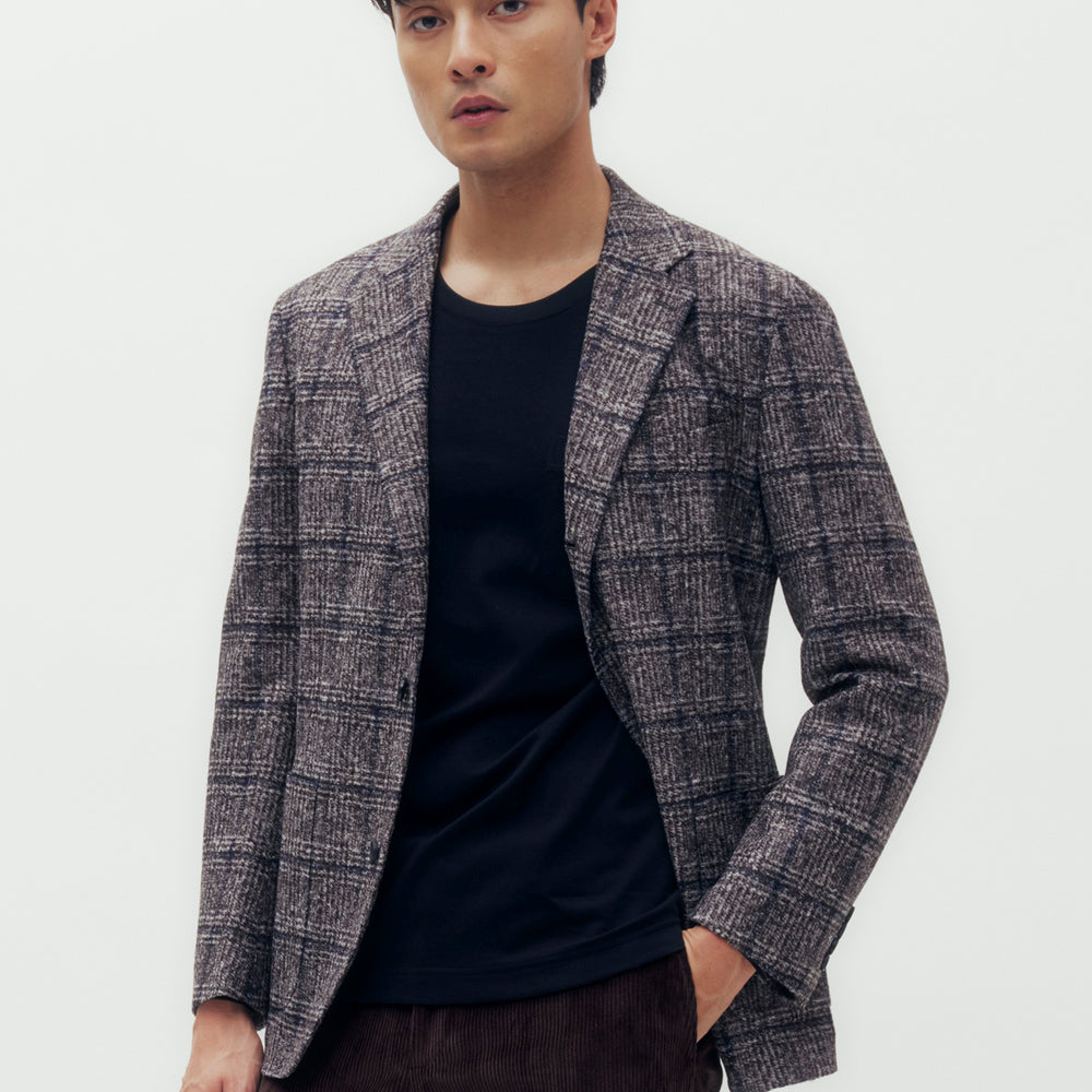 Glen Check Blazer Jacket