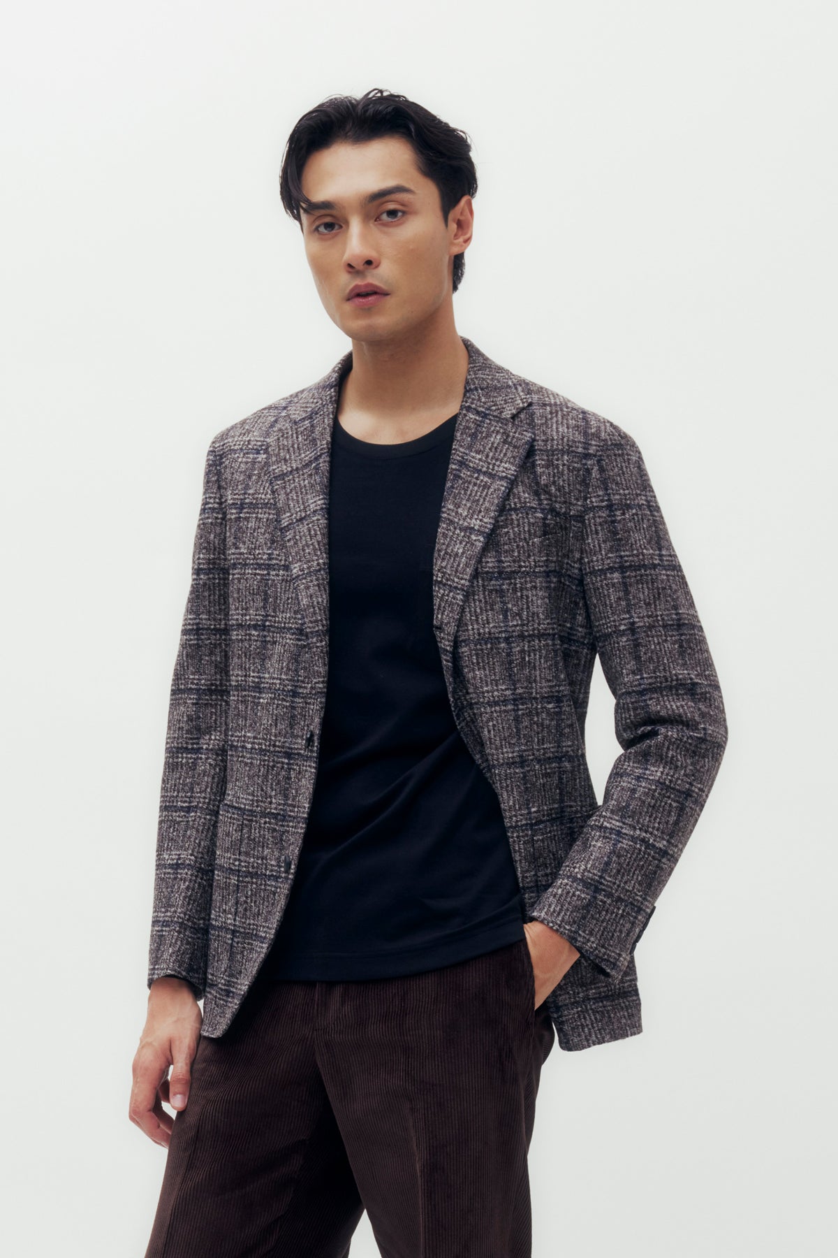 Glen Check Blazer Jacket