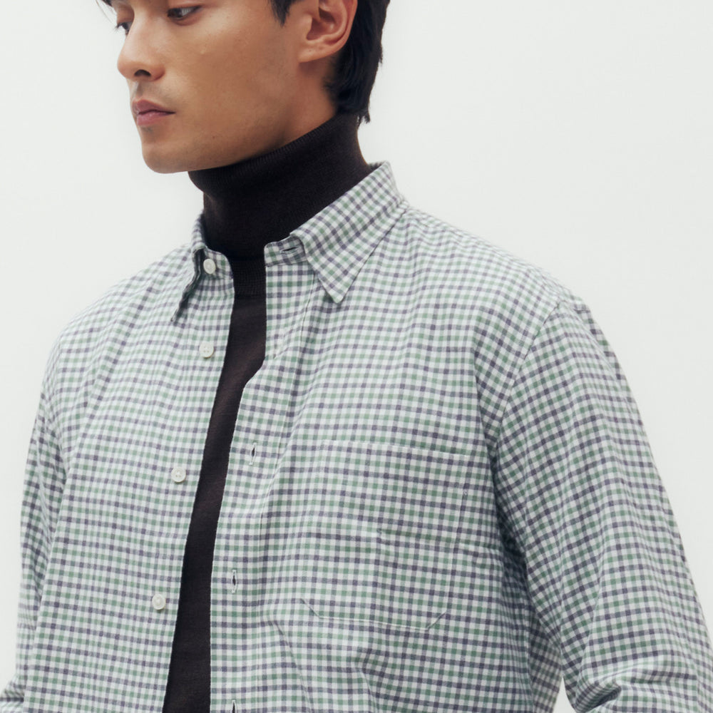 
                      
                        Gingham Check Cotton Shirt
                      
                    