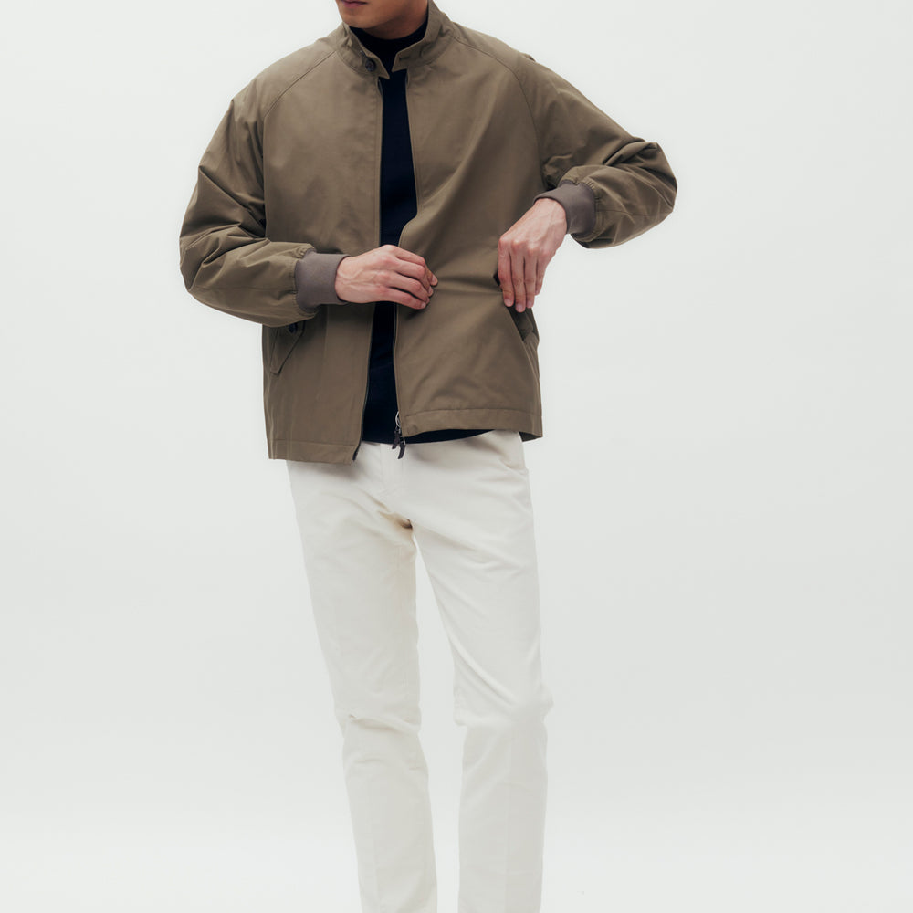 
                      
                        Stand Collar Blouson Jacket
                      
                    