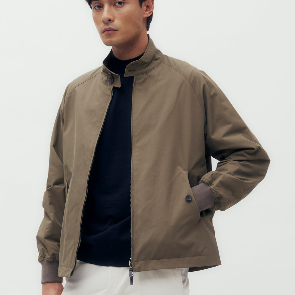 Stand Collar Blouson Jacket