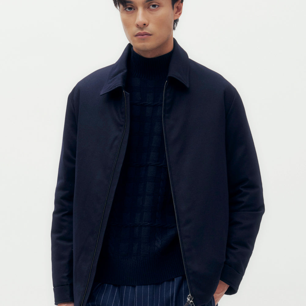 Wool Blended Down Jacket