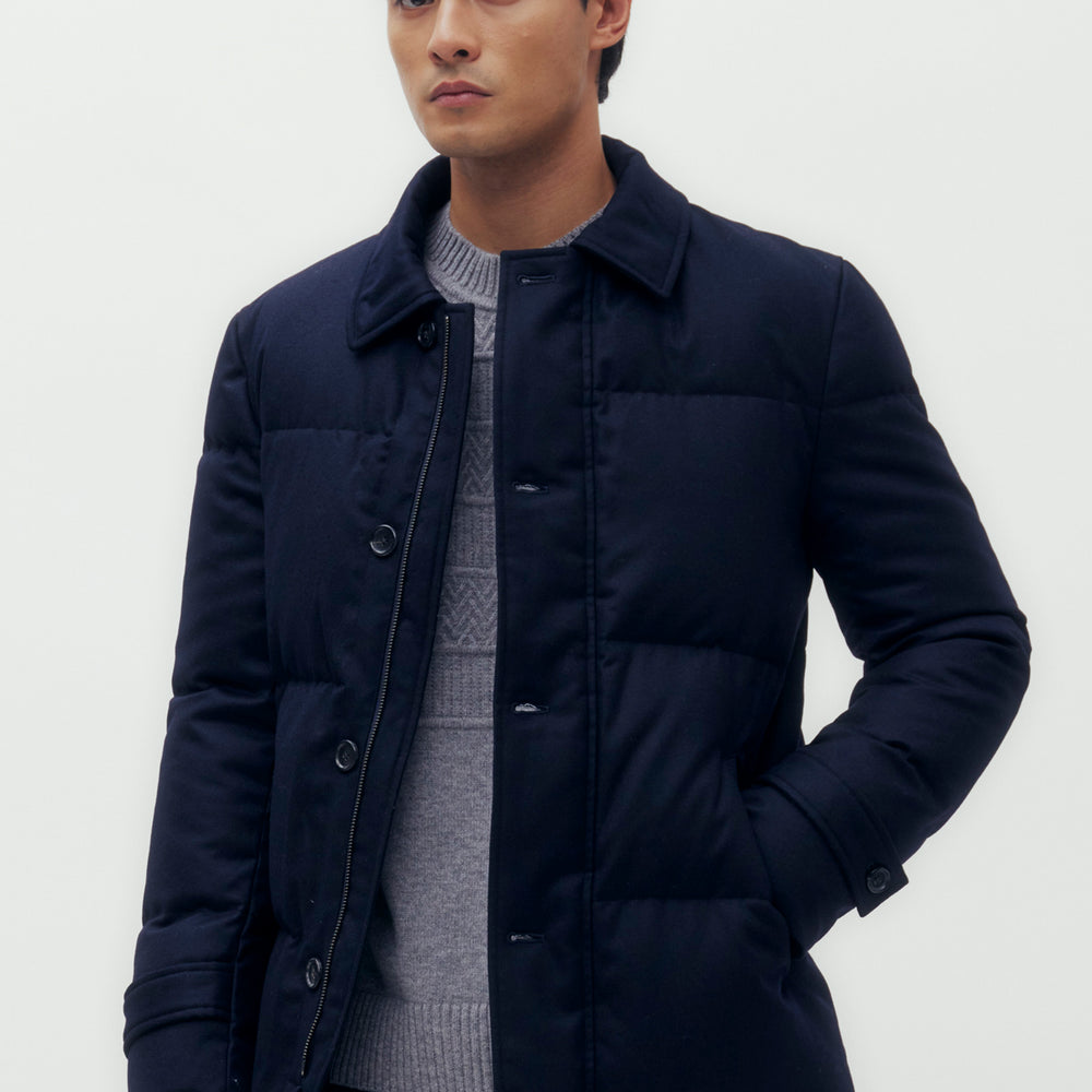 Point Collar Down Jacket