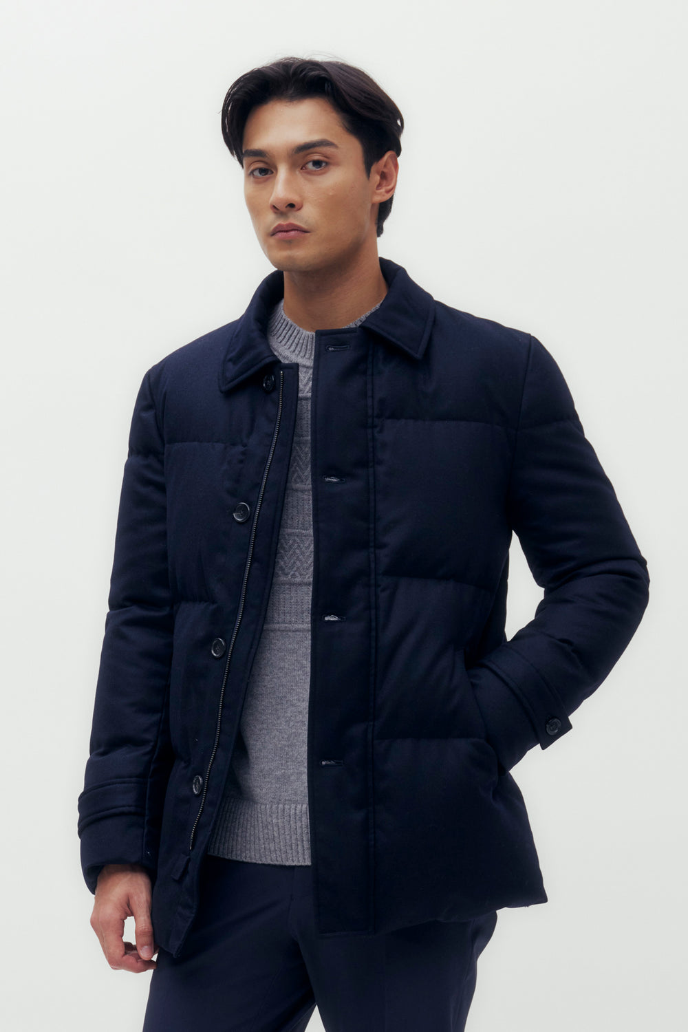 Point Collar Down Jacket