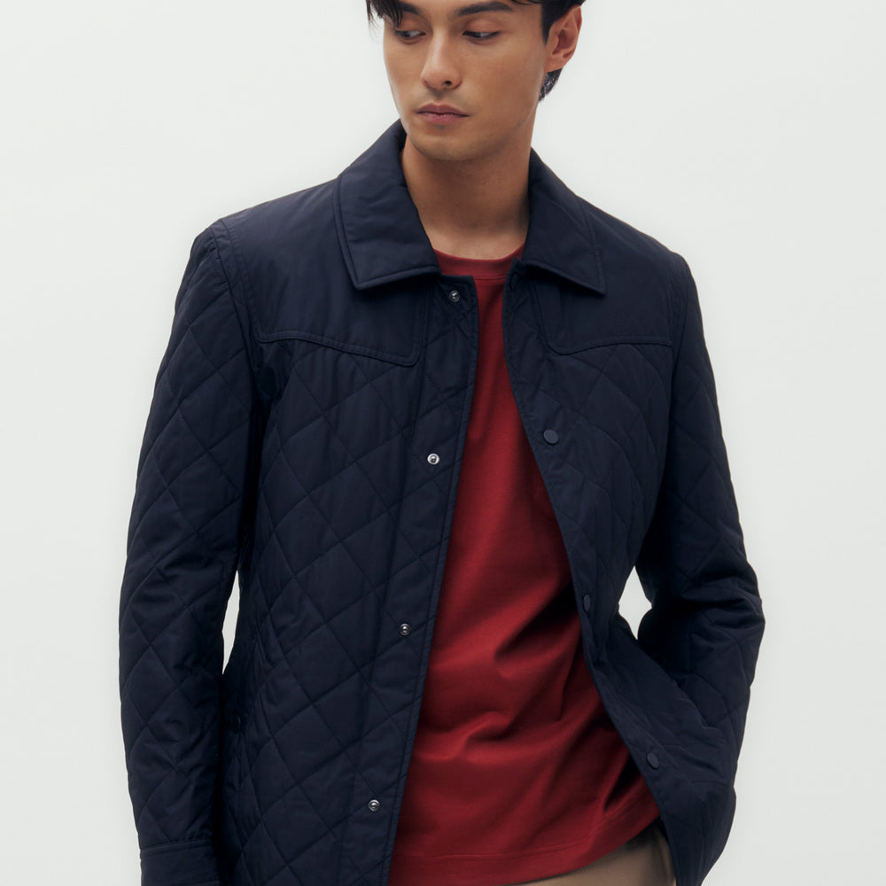 
                      
                        Quilted Blouson Jacket
                      
                    