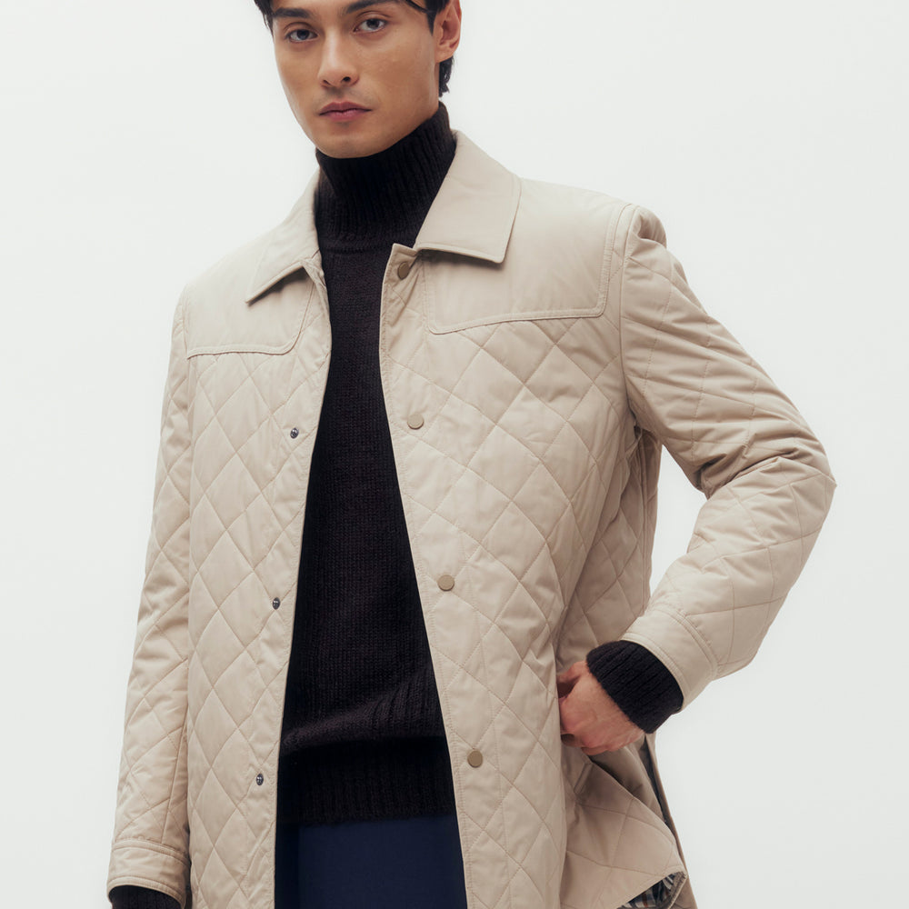 Quilted Blouson Jacket