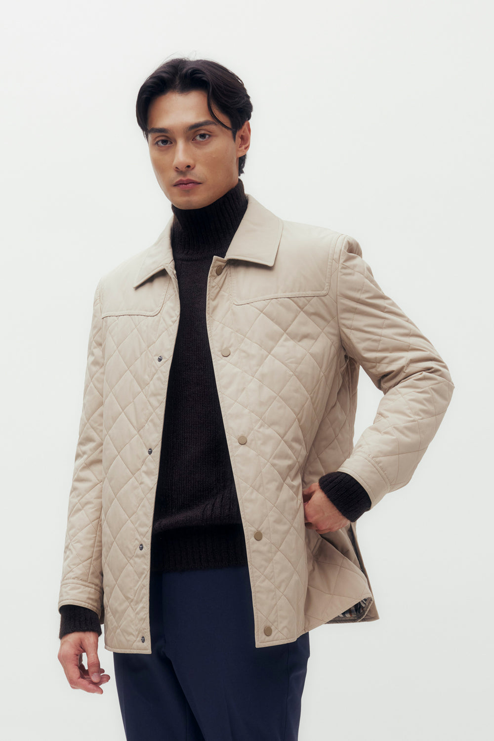 Quilted Blouson Jacket