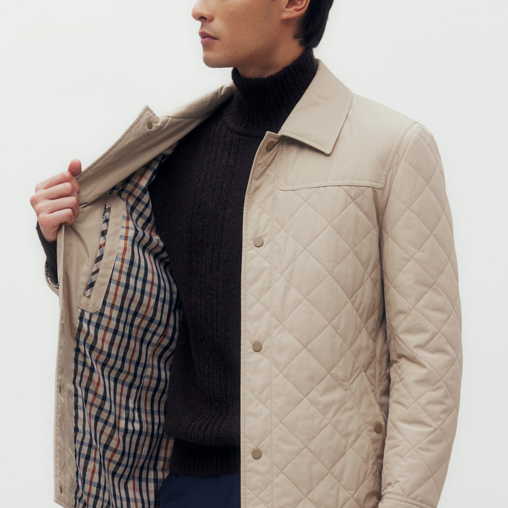 
                      
                        Quilted Blouson Jacket
                      
                    