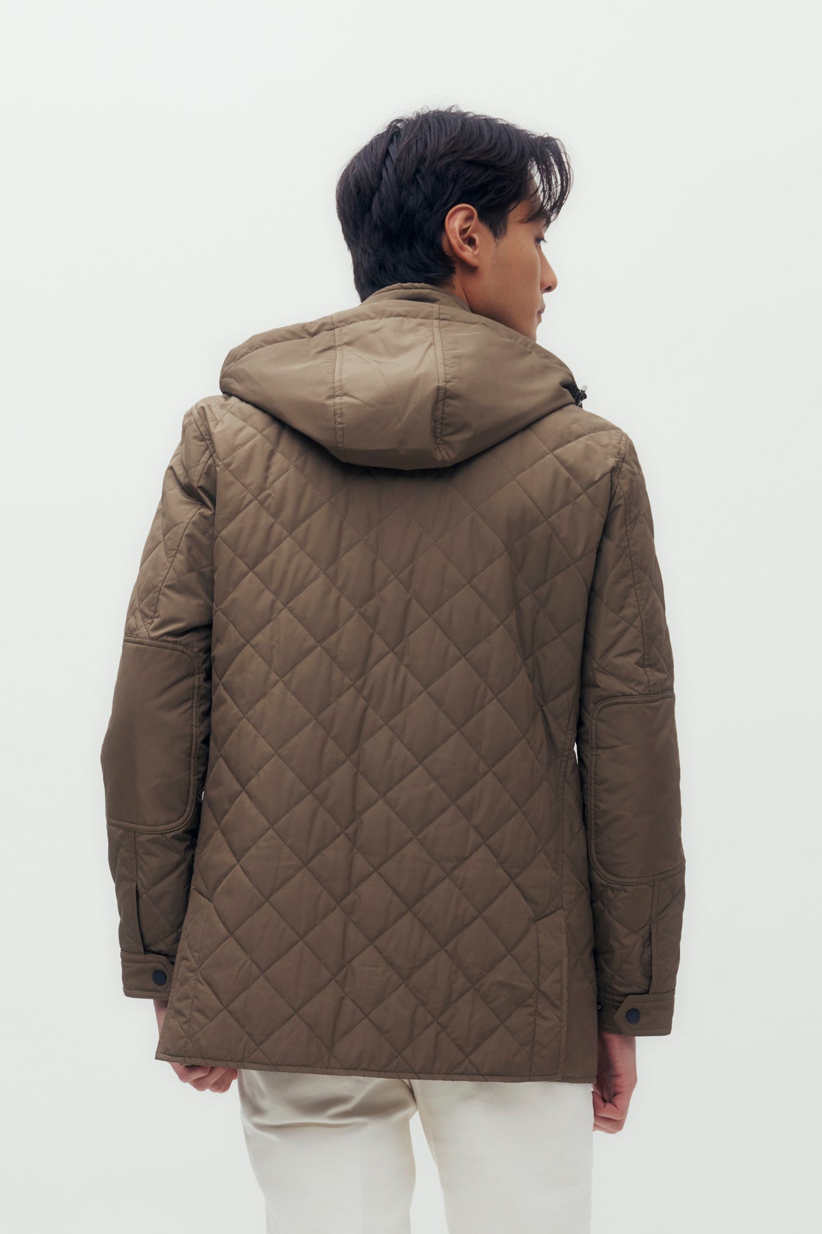 Quilted Blouson Jacket with Hood