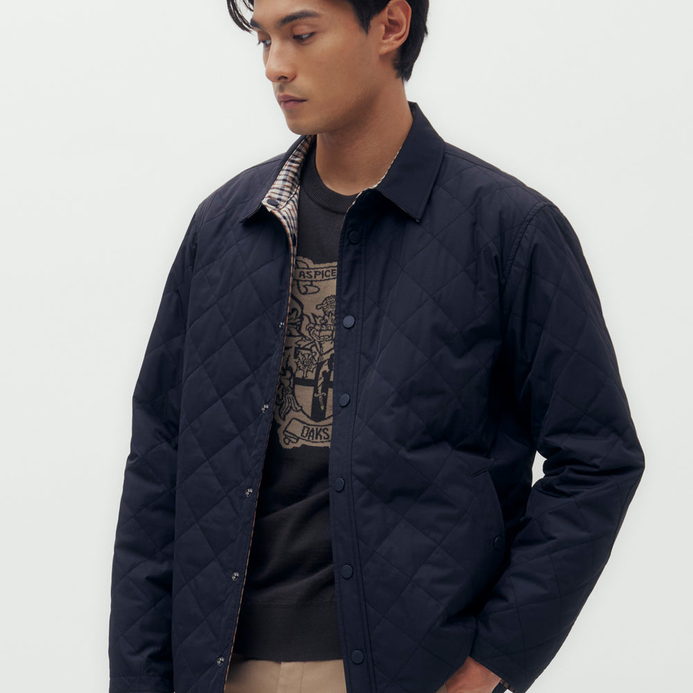 
                      
                        Reversible Quilted Blouson Jacket
                      
                    