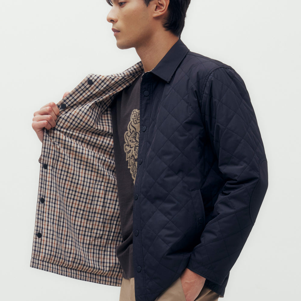 
                      
                        Reversible Quilted Blouson Jacket
                      
                    