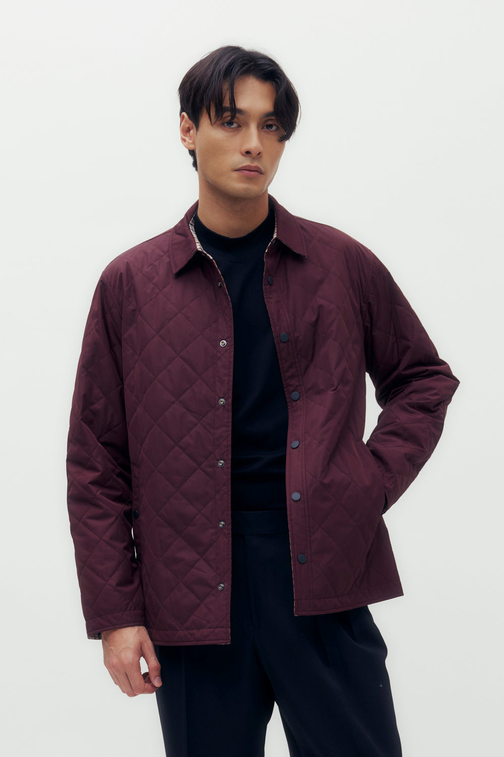 Reversible Quilted Blouson Jacket