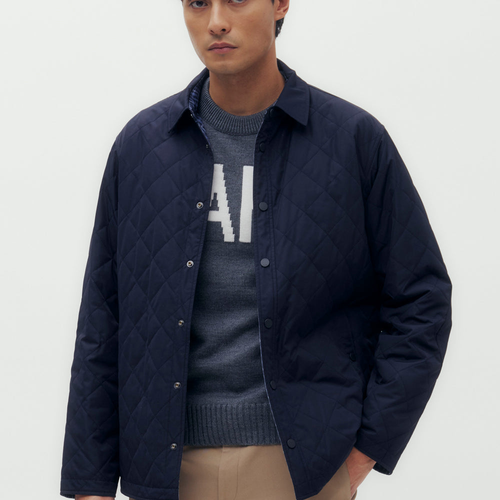 
                      
                        Reversible Quilted Blouson Jacket
                      
                    