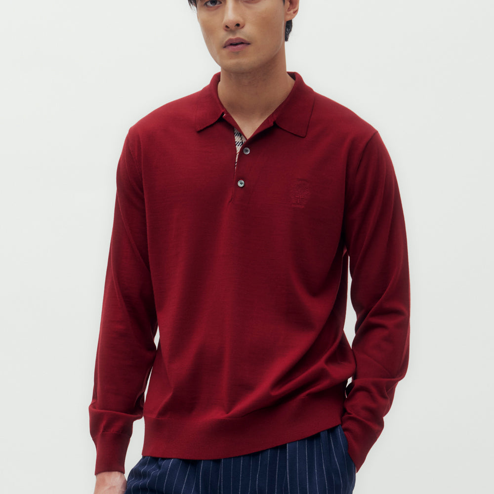 
                      
                        Coat of Arms Logo Polo Sweater
                      
                    