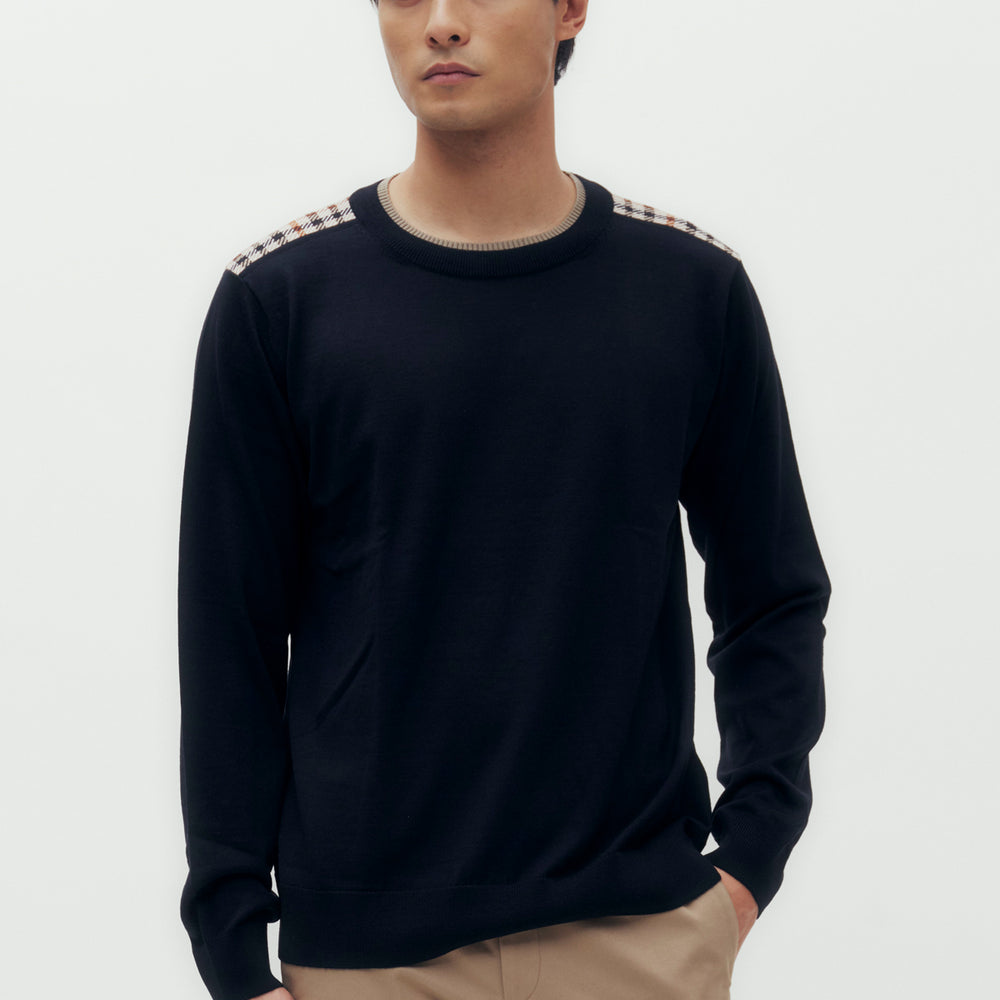 
                      
                        Crew Neck Knit Sweater
                      
                    