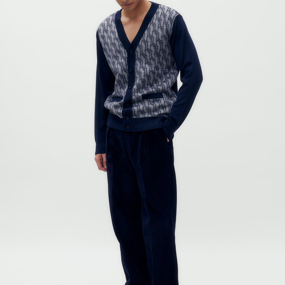 
                      
                        DAKS Monogram Knitted Cardigan
                      
                    