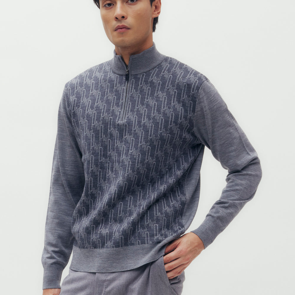 DAKS Monogram Knitted Sweater