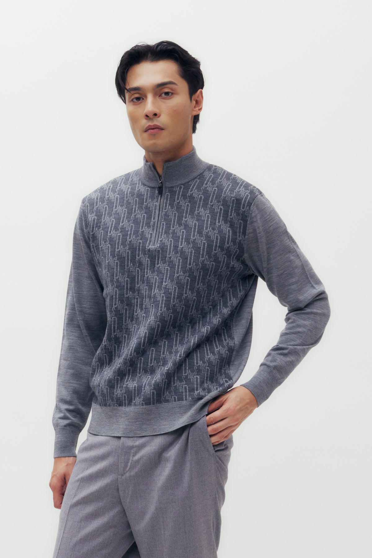 DAKS Monogram Knitted Sweater