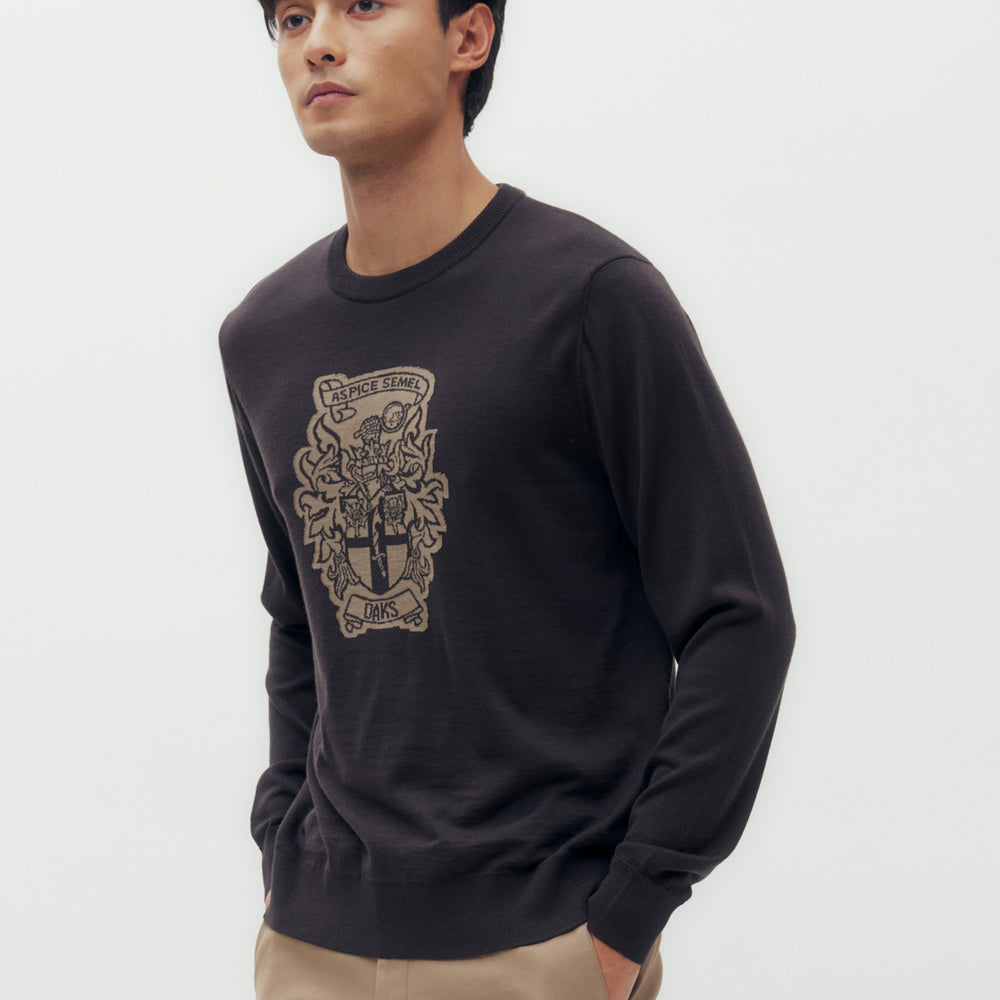 
                      
                        Coat of Arms Motif Sweater
                      
                    