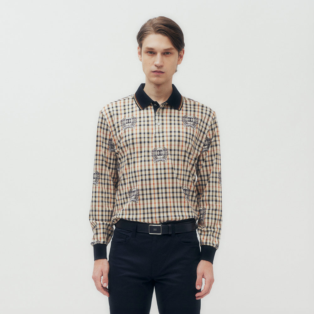 House Check on DD Motif Polo Shirt