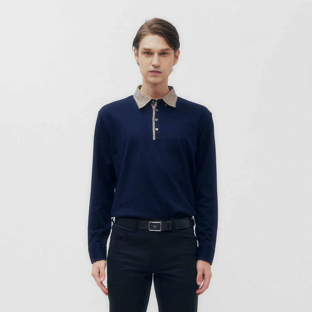 Mini Check Collar Polo Shirt DAKS Hong Kong