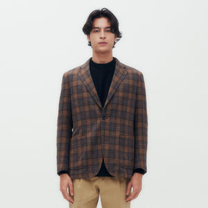 Wool Cashmere Blend Checked Jacket DGM
