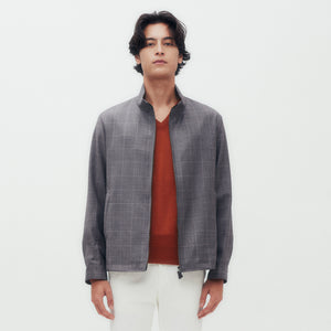 Windowpane Check Blouson Jacket DGM