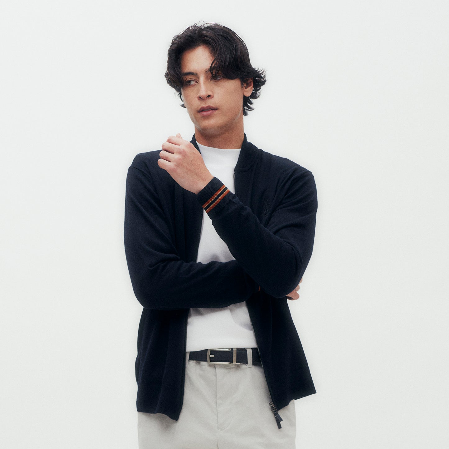 Two-way Zip Fastening Cardigan DGM