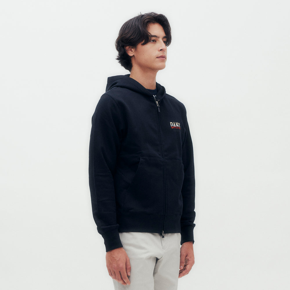DAKS Logo Zip-up Hoodie DG M