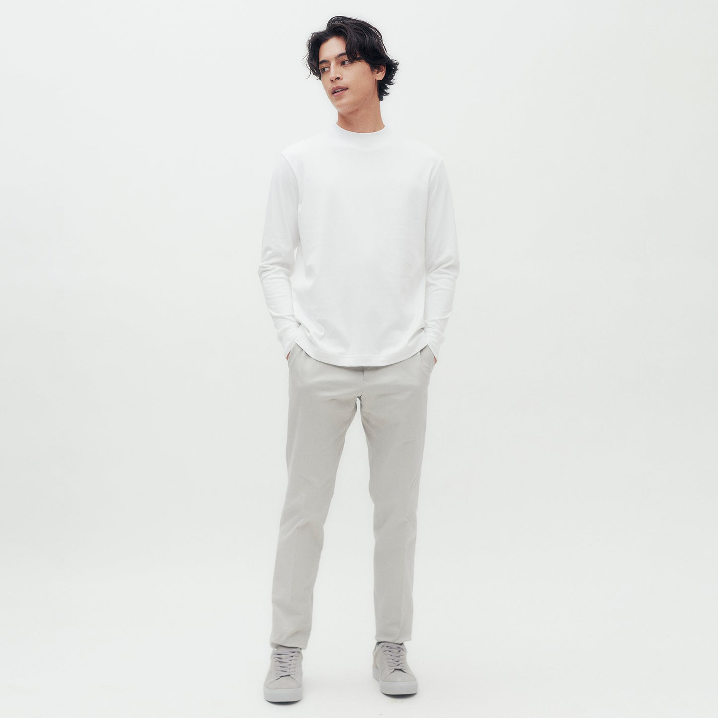 Banded Collar T-Shirt DG M