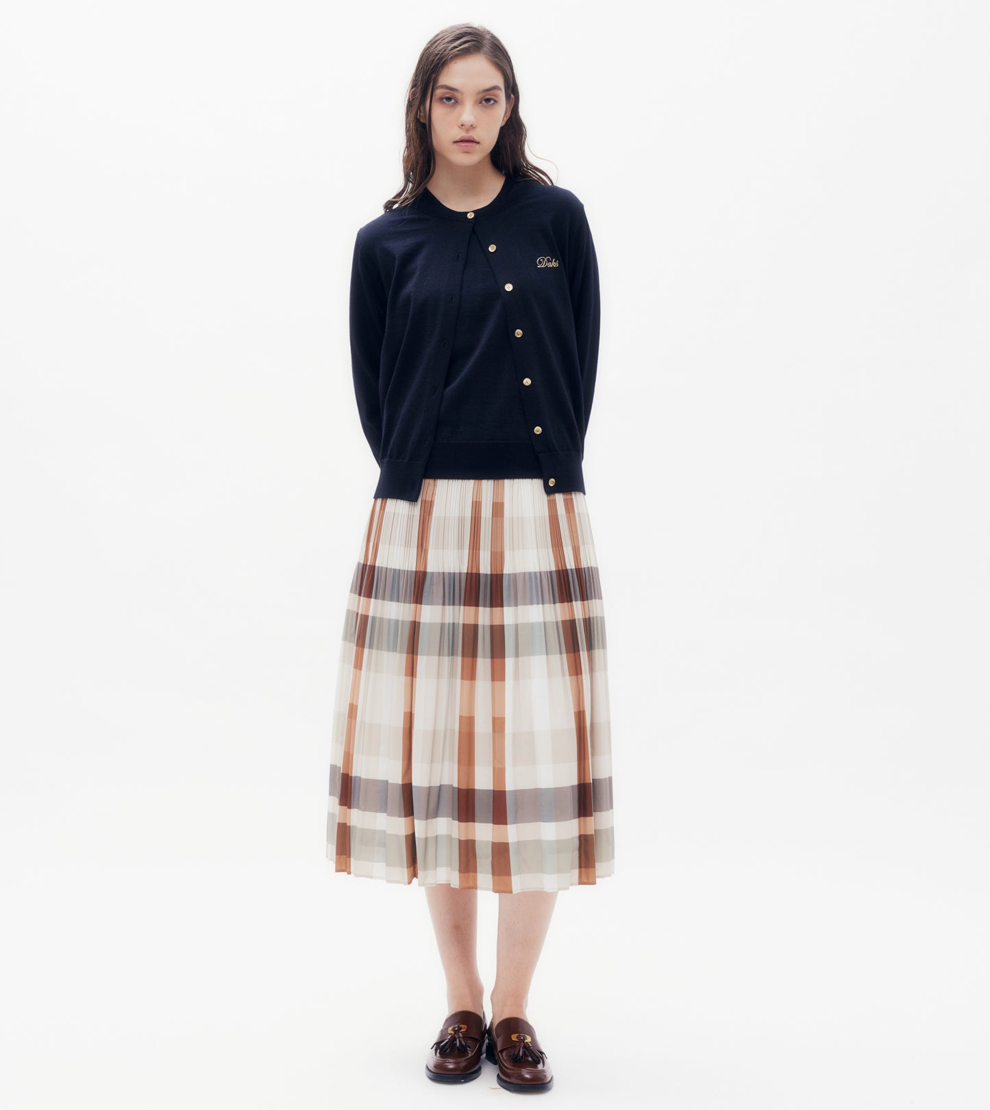 130th Anniversary Check Pleated Skirt DAKS Hong Kong