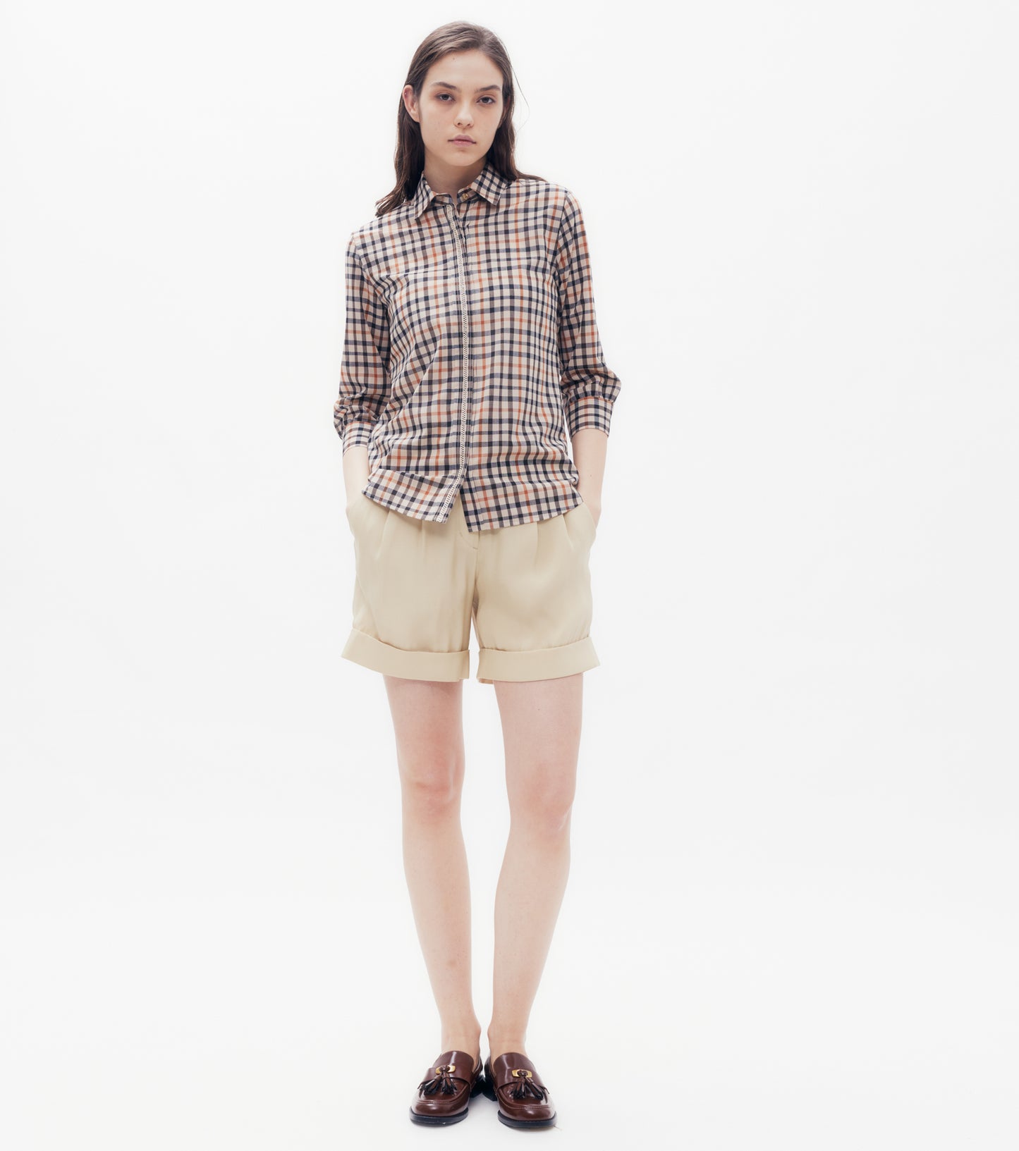 House Check Wool Blend Shirt DAKS Hong Kong