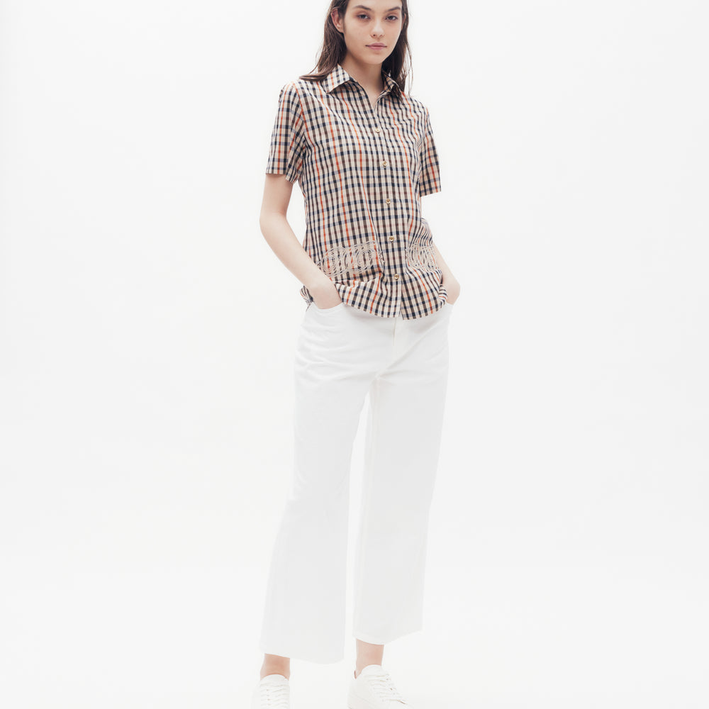 House Check Shirt Blouse DAKS Golf