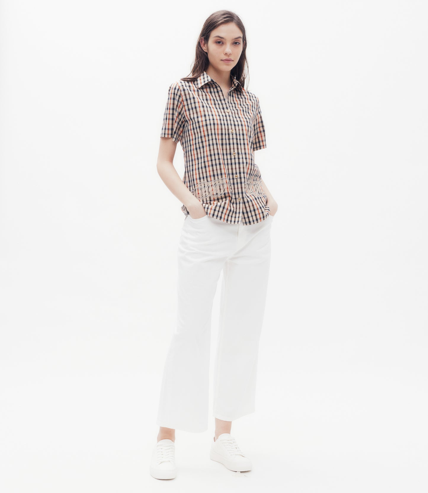 House Check Shirt Blouse DAKS Golf