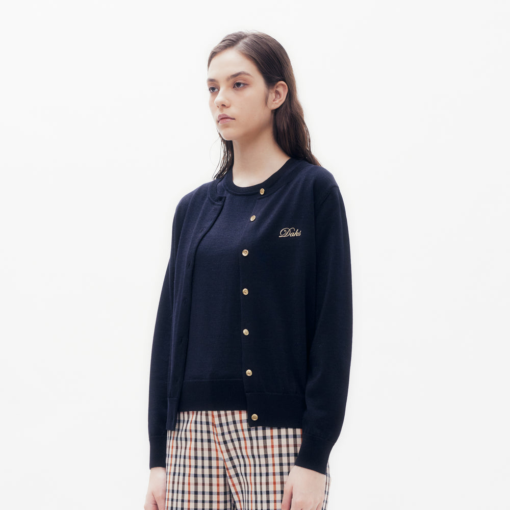 
                      
                        DAKS Logo Embroidery Cardigan DAKS Hong Kong
                      
                    