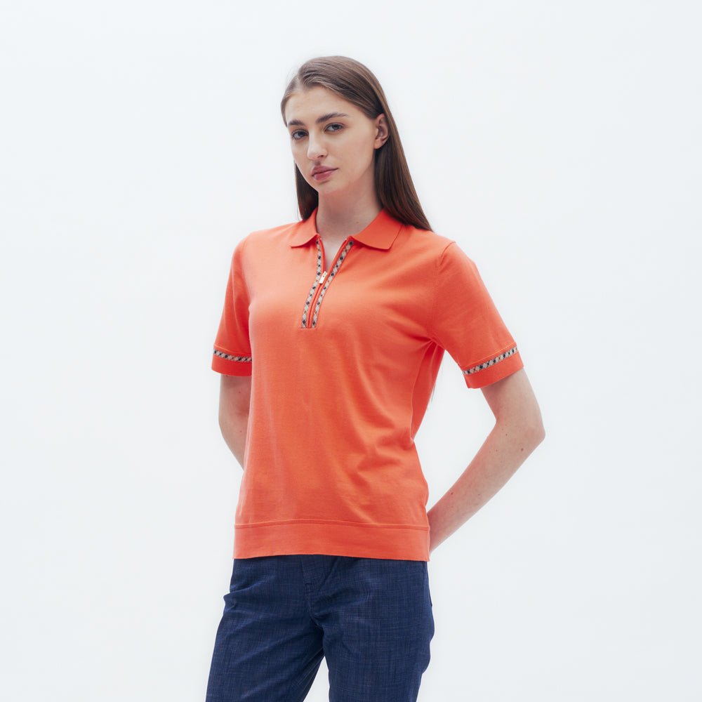 
                      
                        Check Piping Zip Polo Shirt DAKS Hong Kong
                      
                    