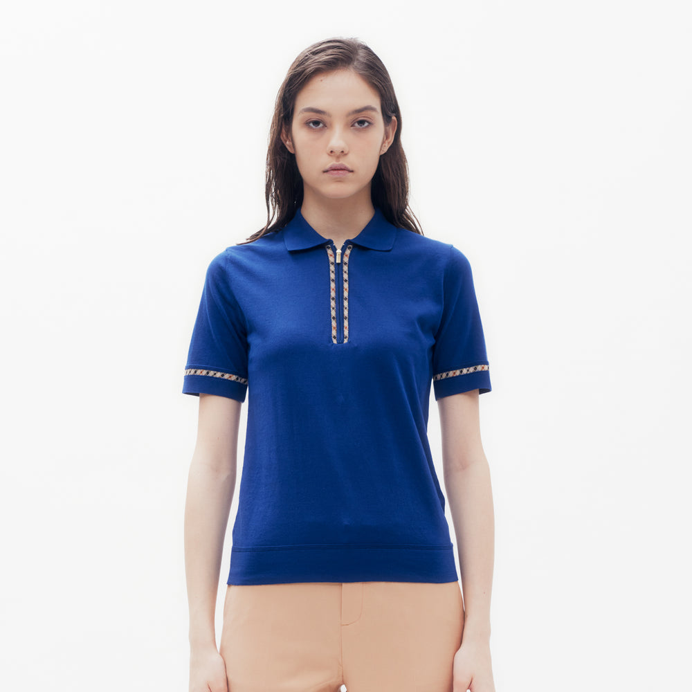 
                      
                        Check Piping Zip Polo Shirt DAKS Hong Kong
                      
                    