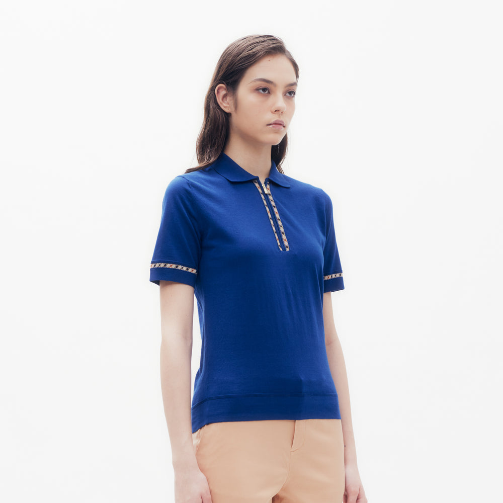 
                      
                        Check Piping Zip Polo Shirt DAKS Hong Kong
                      
                    