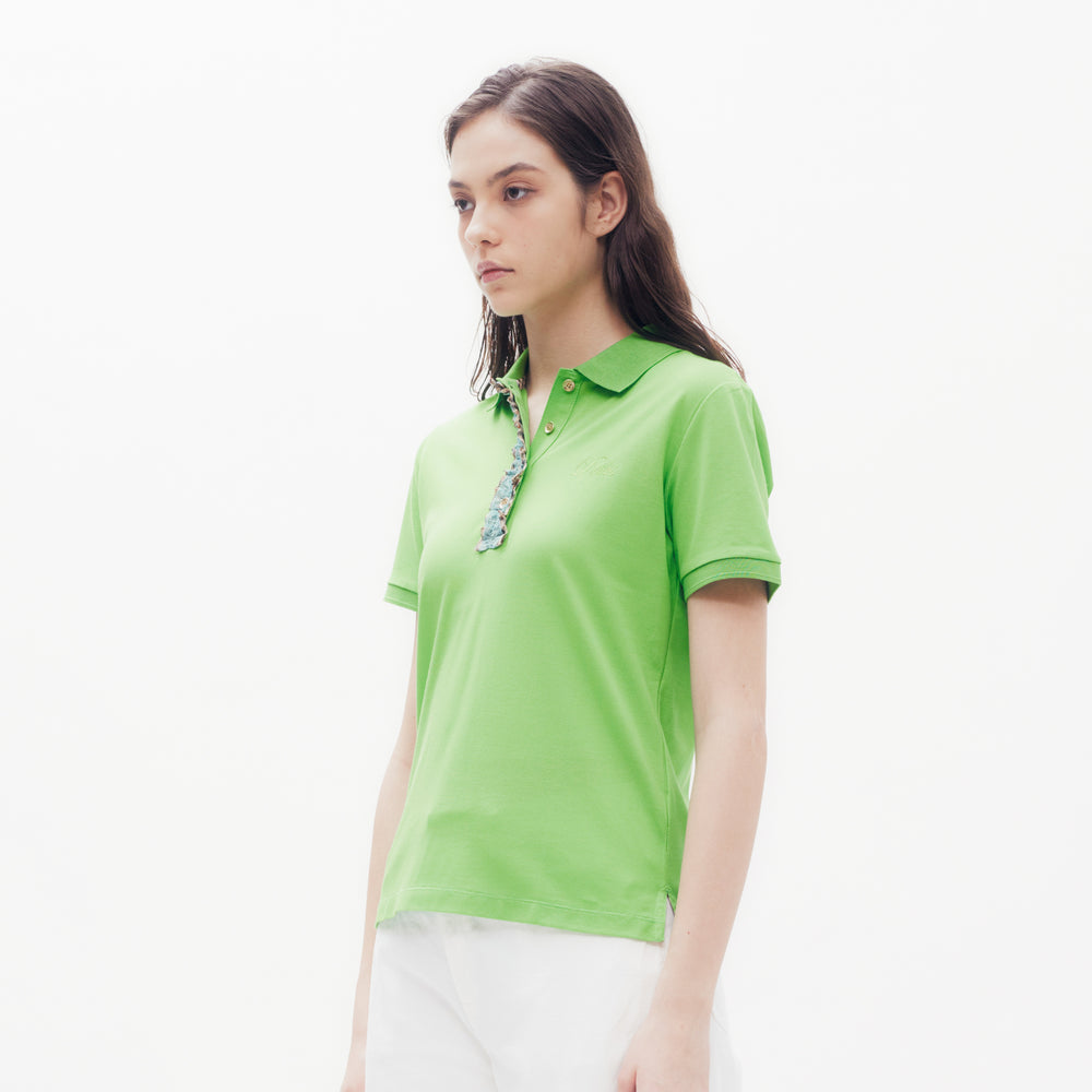 Lace Placket Polo Shirt DAKS Hong Kong