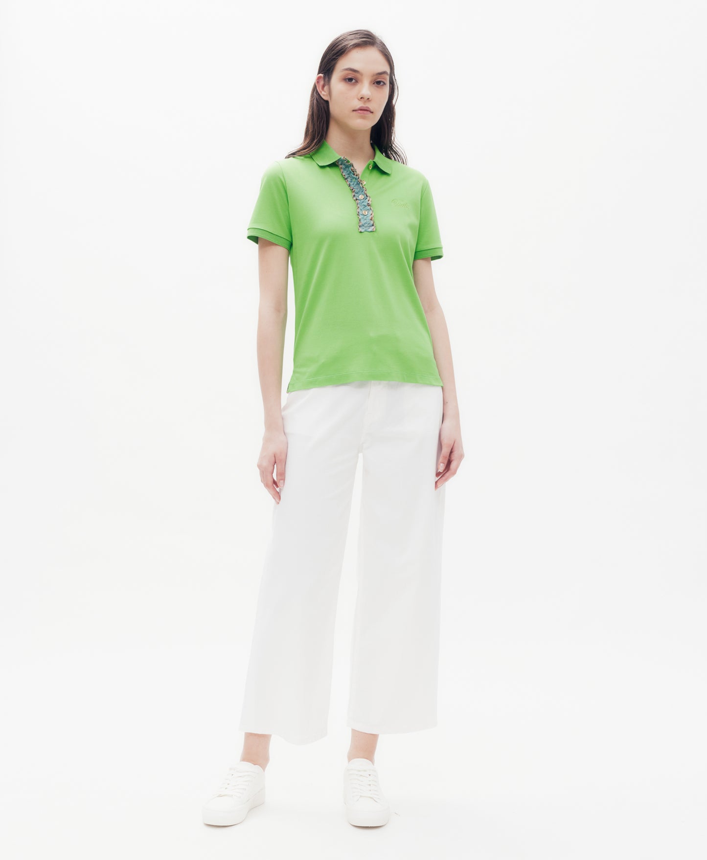 Lace Placket Polo Shirt DAKS Hong Kong