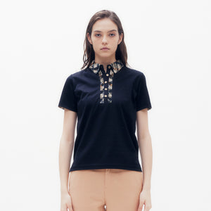 House Check Lace Collar Polo Shirt DAKS Hong Kong