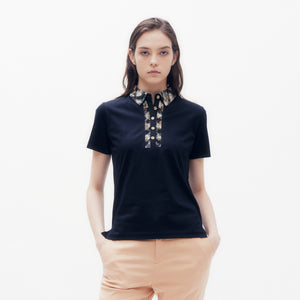 House Check Lace Collar Polo Shirt DAKS Hong Kong