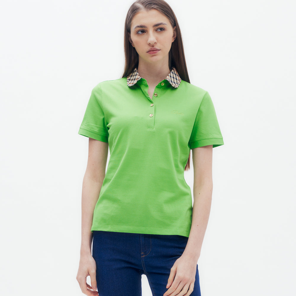 
                      
                        House Check Round Collar Polo Shirt DG L
                      
                    