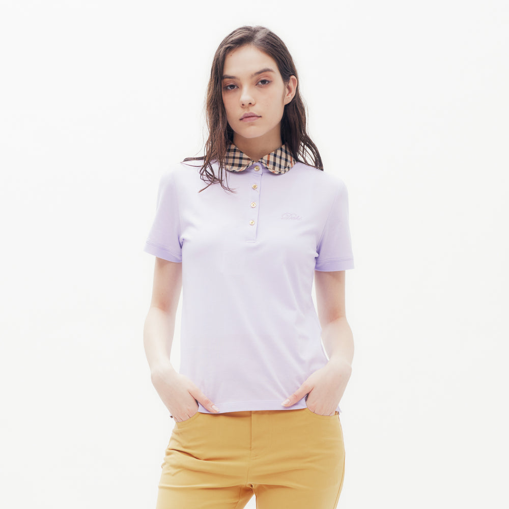 
                      
                        House Check Round Collar Polo Shirt DG L
                      
                    