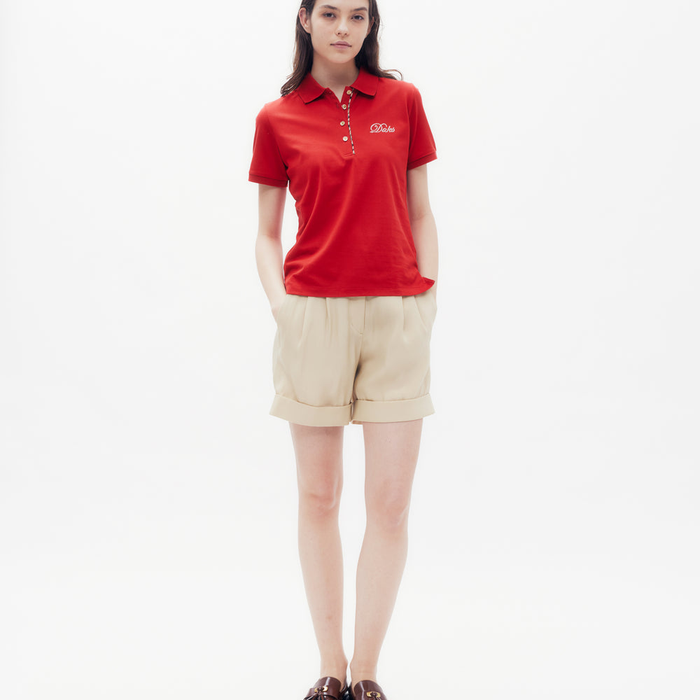 DAKS Crystal Logo Polo Shirt DG L