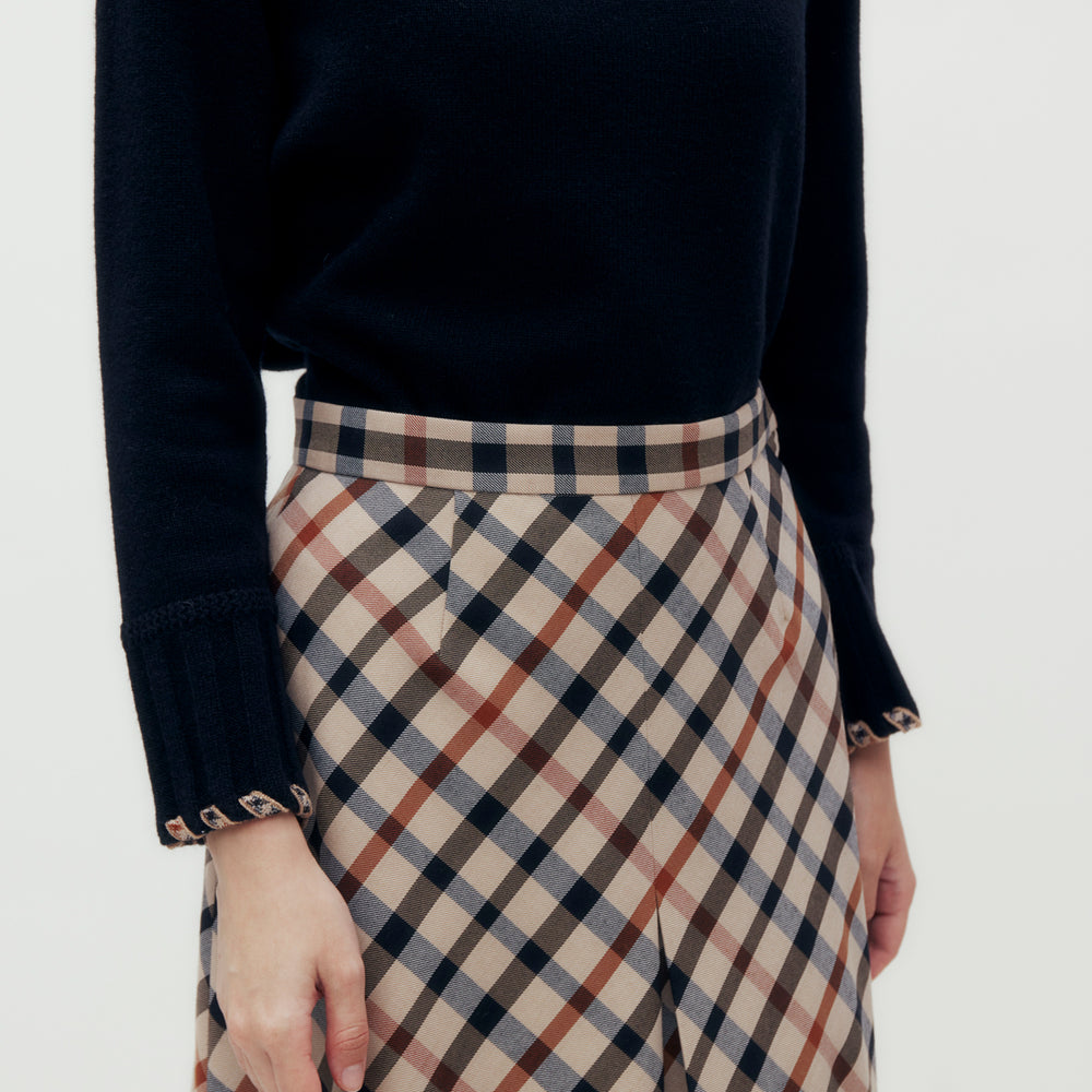 
                      
                        Bias House Check Maxi Skirt
                      
                    