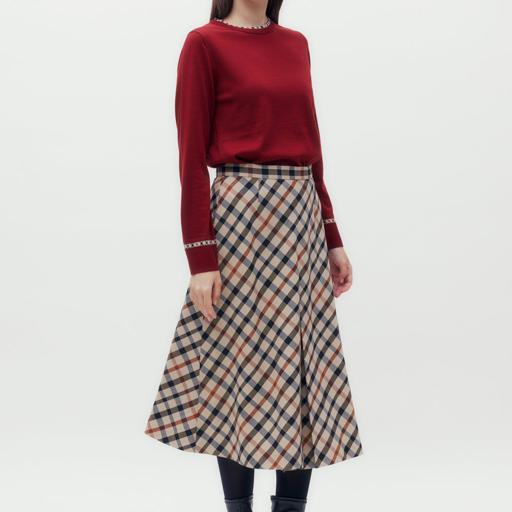 
                      
                        Bias House Check Maxi Skirt
                      
                    