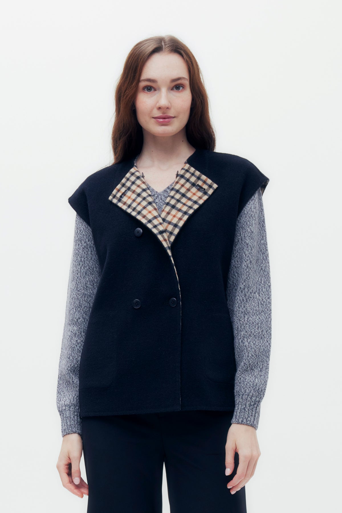 Reversible House Check Vest