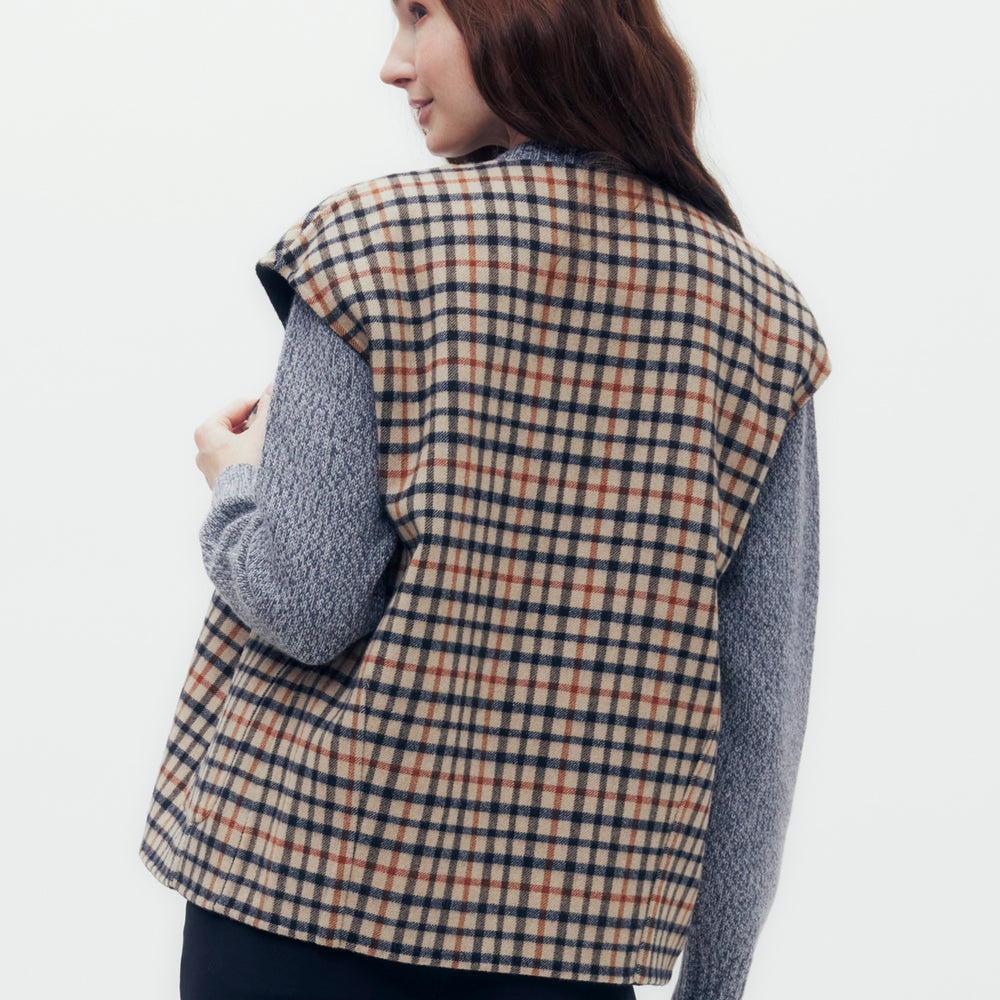 Reversible House Check Vest