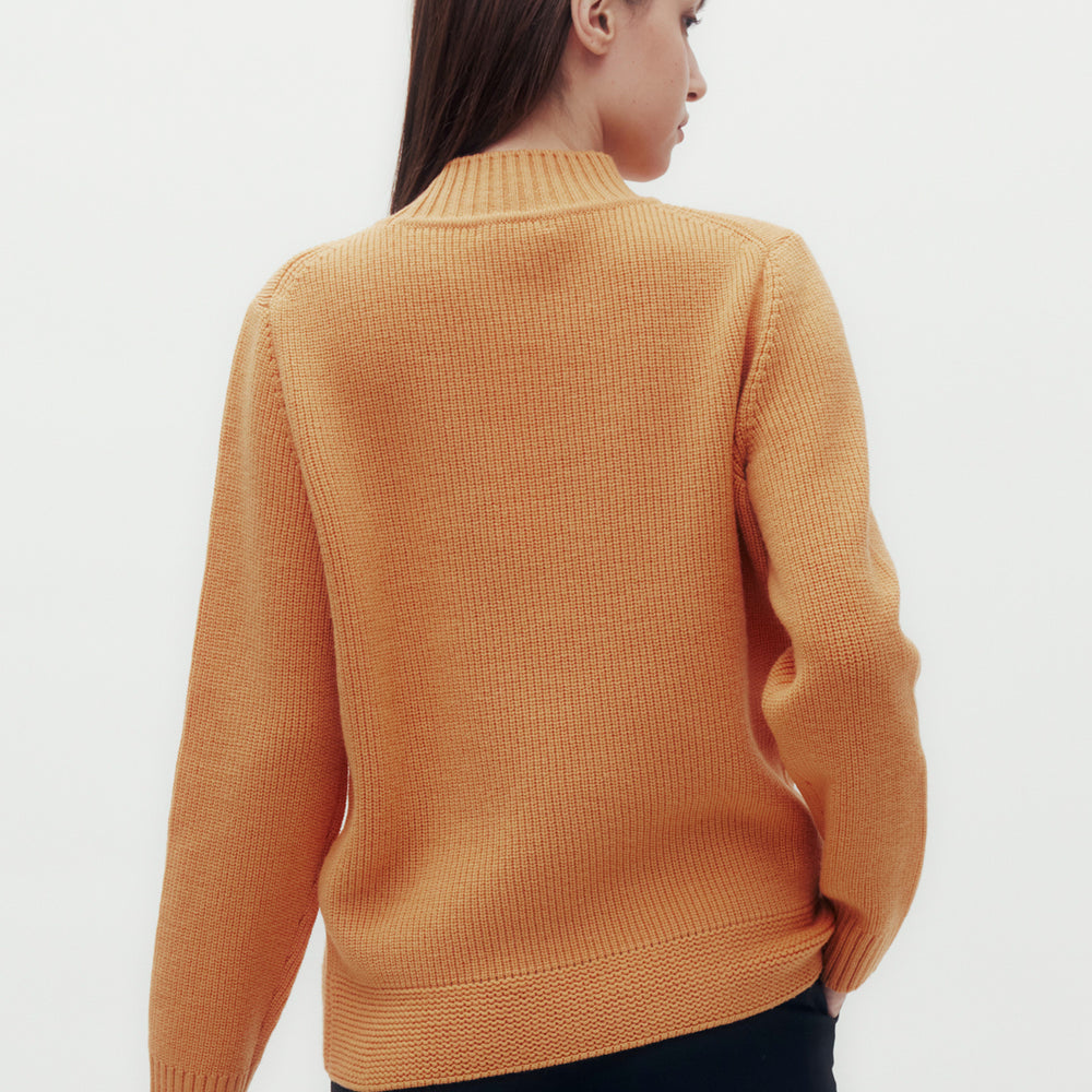 DD Jacquard Mock Neck Sweater